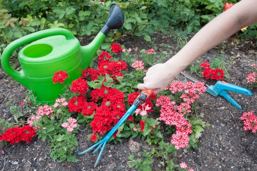 Gardener preparing for a garden job near Sanderstead property